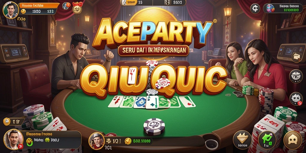Screenshot gameplay ACEPARTY yang penuh aksi QiuQiu.