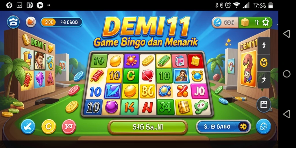Gameplay seru di Bingo dengan DEMI11, penuh warna dan aksi.