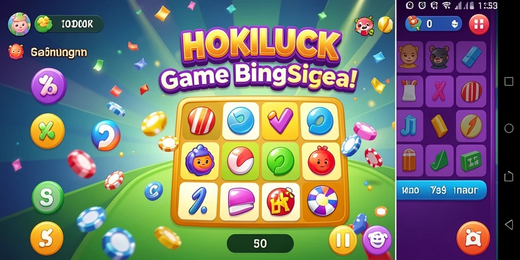 Tampilan gameplay HOKILUCK yang seru dan menarik.