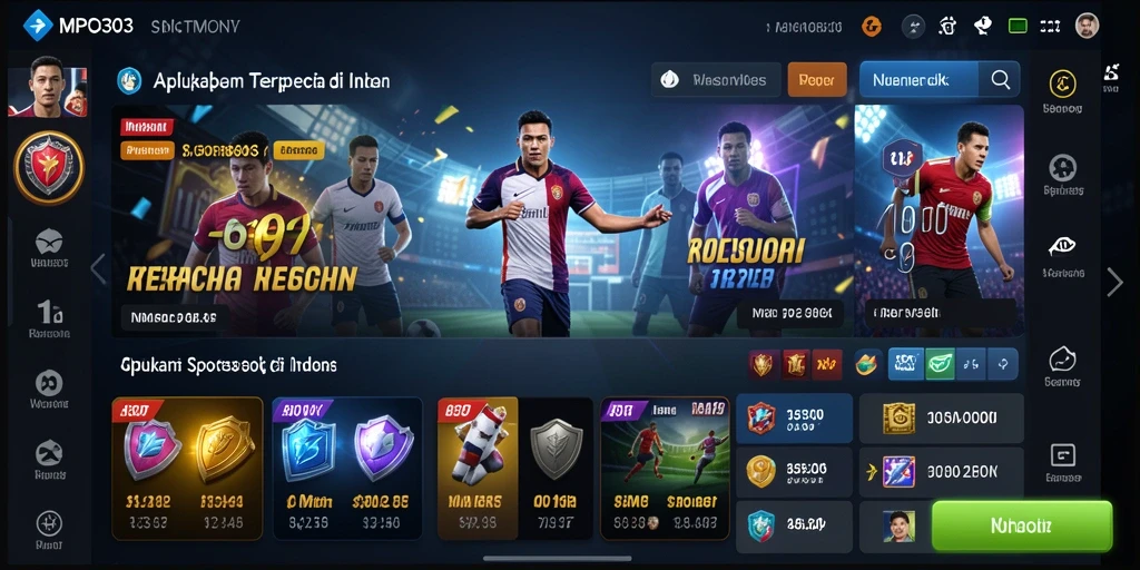 Tampilan antarmuka aplikasi Sportsbook MPO303 yang menarik dan mudah digunakan.
