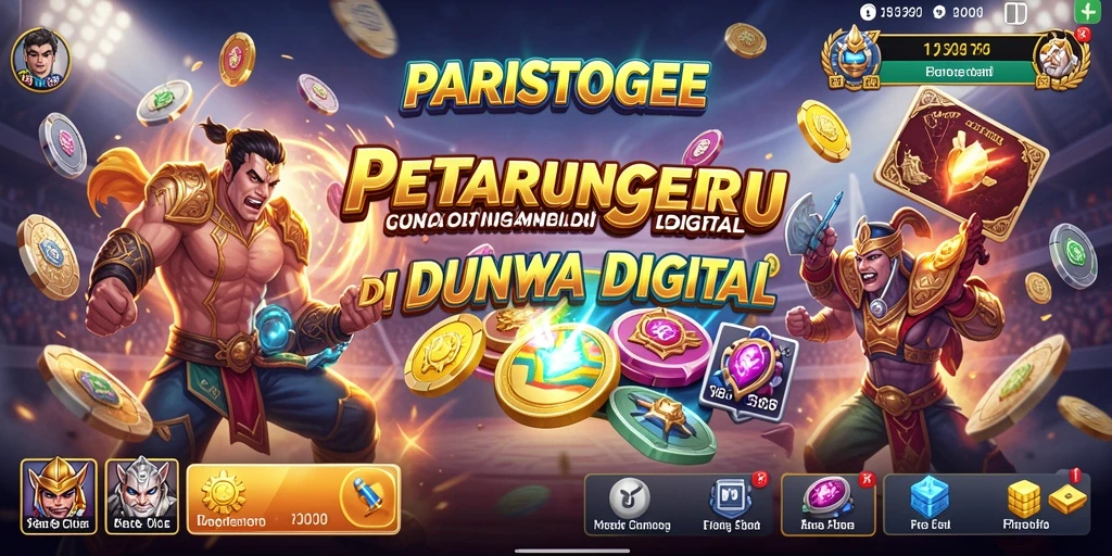 Screenshot menunjukkan aksi pertarungan intens dalam PARISTOGEL.
