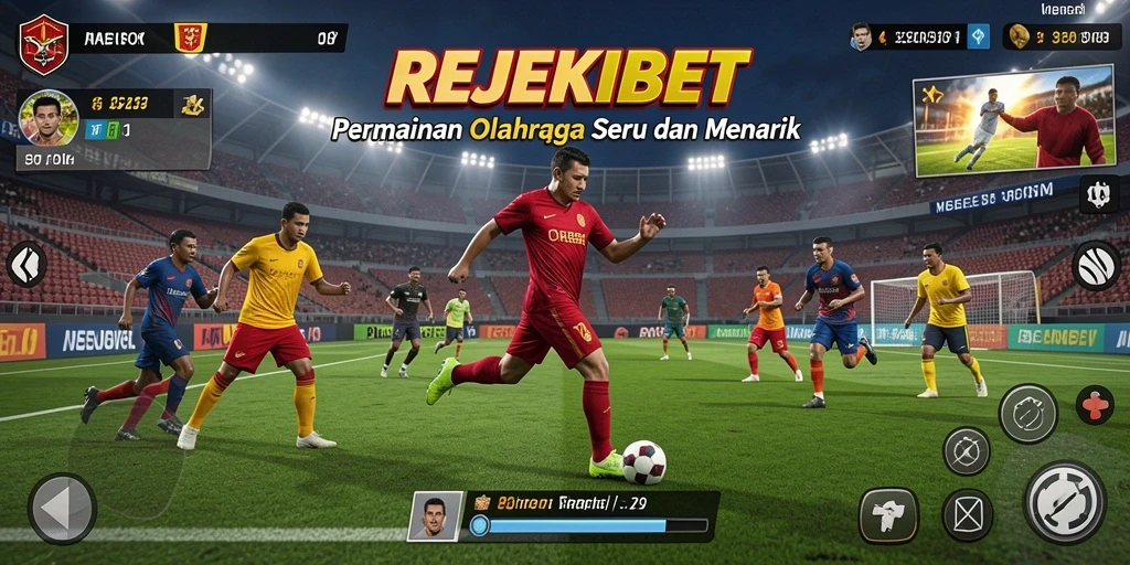 Tampilan menarik gameplay dalam pertandingan olahraga di REJEKIBET.