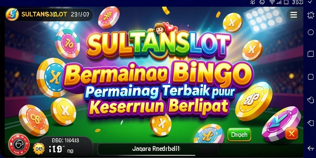 Tampilan utama gameplay Bingo yang seru di SULTANSLOT.