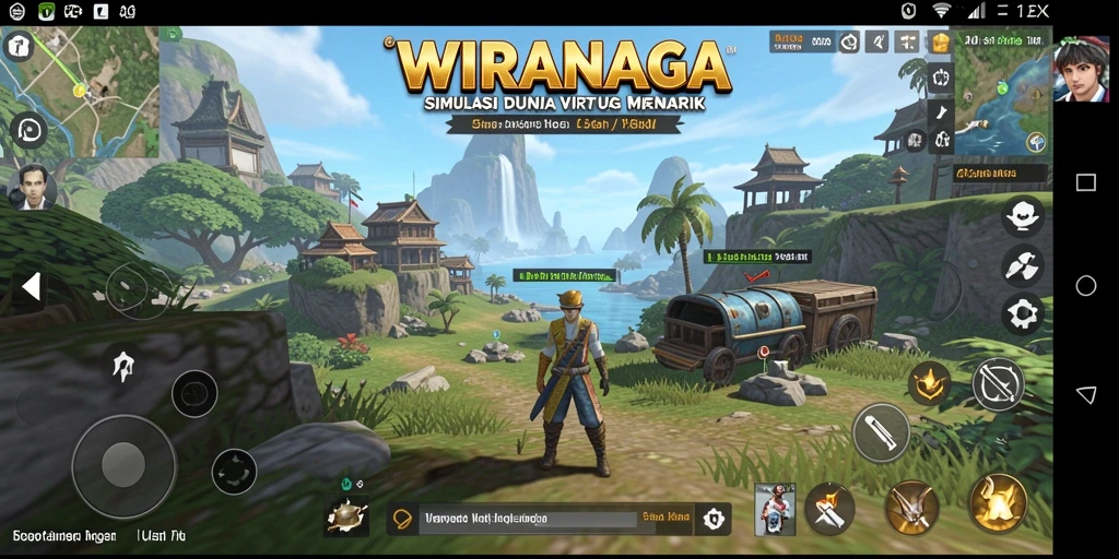 Tampilan gameplay WIRANAGA yang memukau dan realistis.