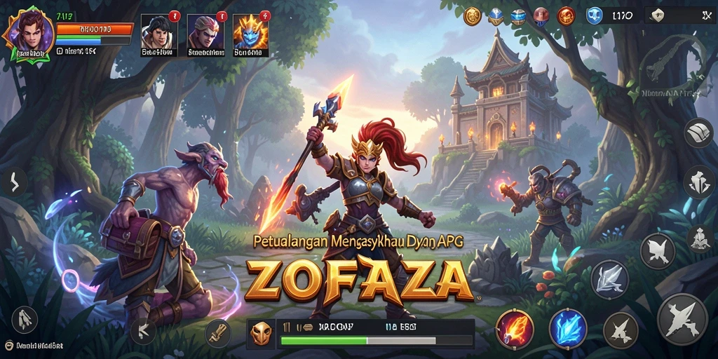 Screenshot menarik dari gameplay <strong>ZOFAZA</strong> yang seru dan mendebarkan.
